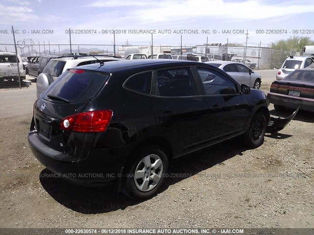 JN8AS58T48W017293 - 2008 NISSAN ROGUE S/SL BLACK photo 4