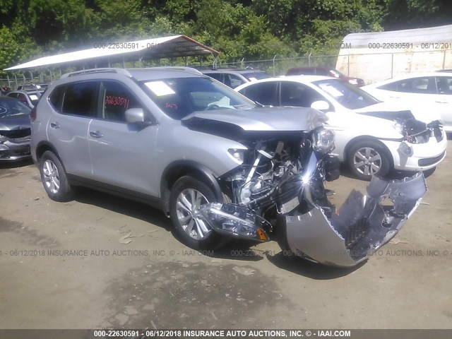 5N1AT2MV3FC766160 - 2015 NISSAN ROGUE S/SL/SV SILVER photo 1