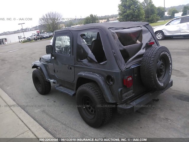 1J4FA29PX1P376419 - 2001 JEEP WRANGLER / TJ SE GRAY photo 3