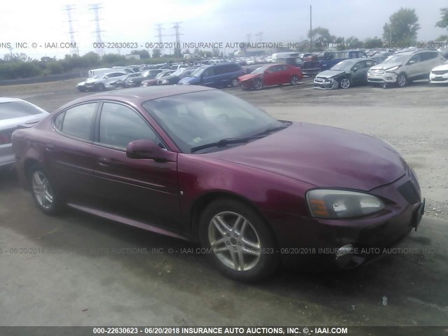 2G2WR584161173337 - 2006 PONTIAC GRAND PRIX GT BURGUNDY photo 1