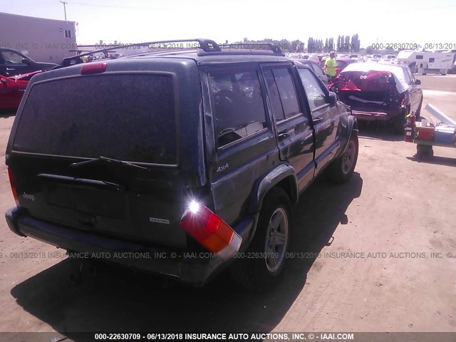 1J4FF58S61L523755 - 2001 JEEP CHEROKEE CLASSIC/LIMITED BLACK photo 4