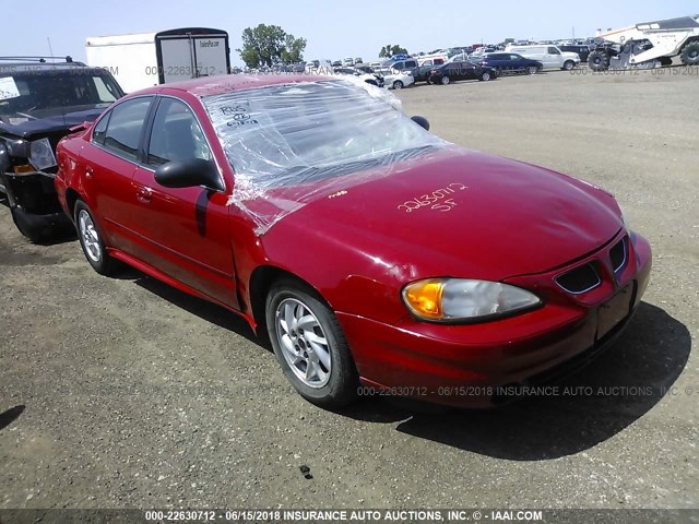 1G2NF52E44M515449 - 2004 PONTIAC GRAND AM SE1 RED photo 1