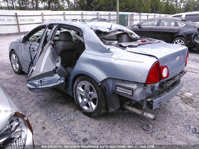 1G1ZH57B394207582 - 2009 CHEVROLET MALIBU 1LT BLUE photo 3