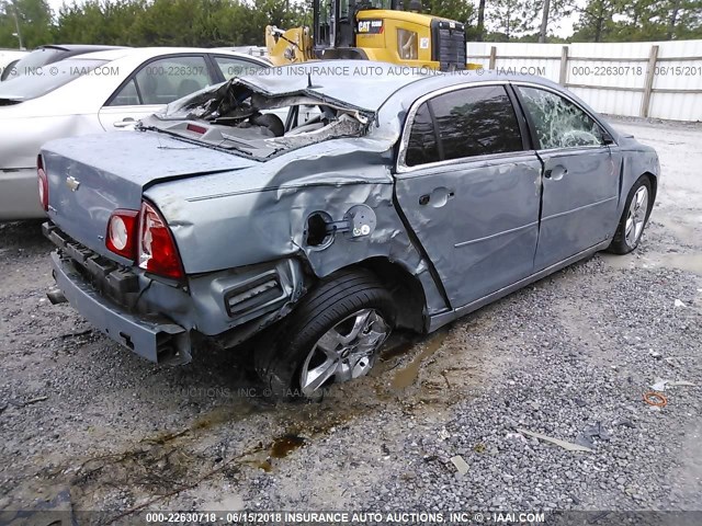 1G1ZH57B394207582 - 2009 CHEVROLET MALIBU 1LT BLUE photo 4