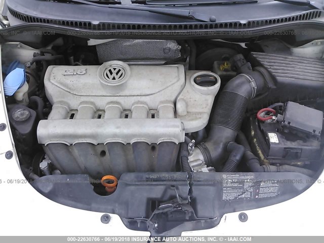 3VWFW31CX8M522093 - 2008 VOLKSWAGEN NEW BEETLE TRIPLE WHITE WHITE photo 10