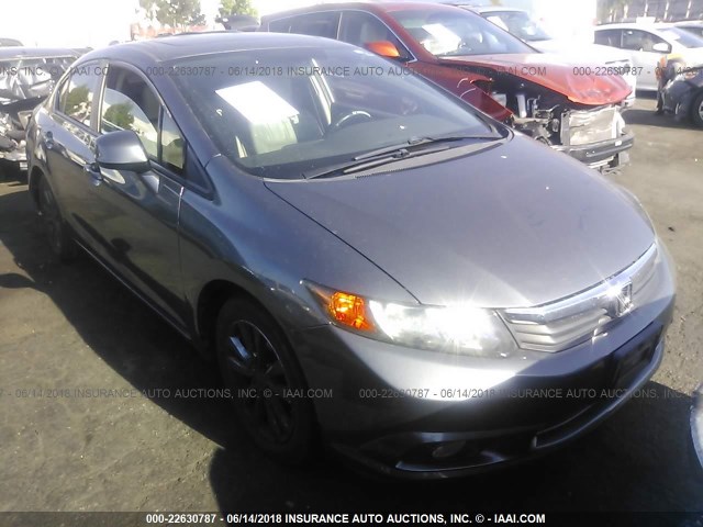 19XFB2F92CE334970 - 2012 HONDA CIVIC EXL 灰色 照片 1