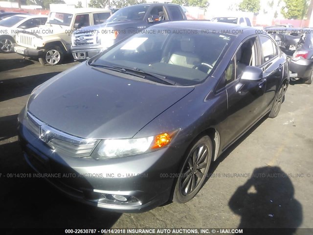19XFB2F92CE334970 - 2012 HONDA CIVIC EXL 灰色 照片 2