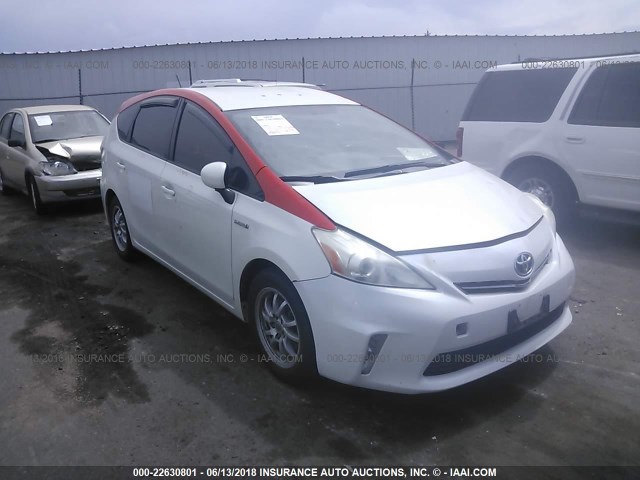 JTDZN3EU5C3109594 - 2012 TOYOTA PRIUS V WHITE photo 1