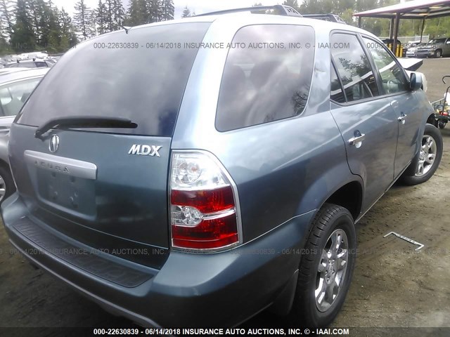 2HNYD18605H544906 - 2005 ACURA MDX TOURING GRAY photo 4