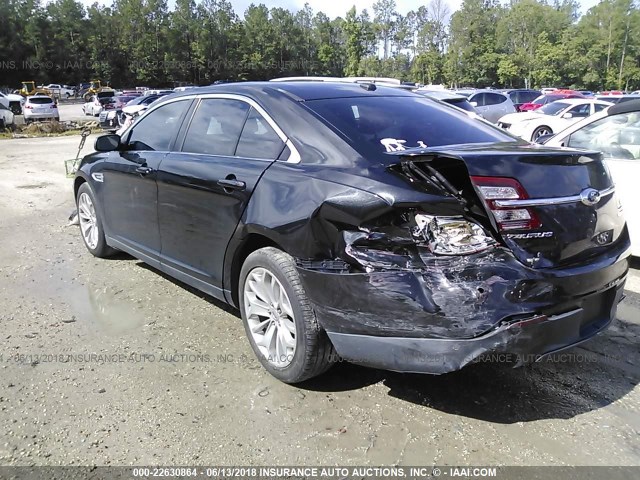 1FAHP2F88DG138587 - 2013 FORD TAURUS LIMITED BLACK photo 3