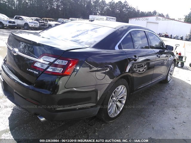 1FAHP2F88DG138587 - 2013 FORD TAURUS LIMITED BLACK photo 4