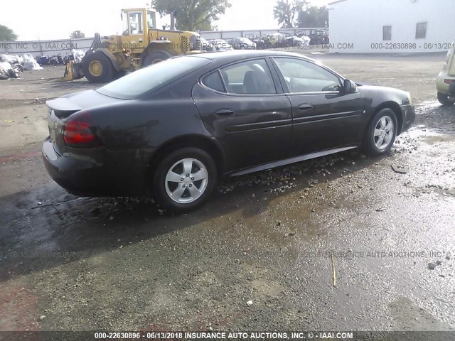 2G2WP552681166847 - 2008 PONTIAC GRAND PRIX BLACK photo 4
