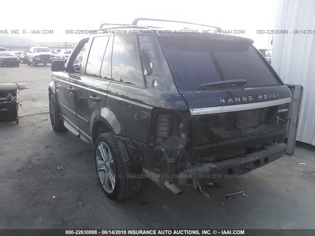 SALSK2D46DA794135 - 2013 LAND ROVER RANGE ROVER SPORT LUX BLACK photo 3