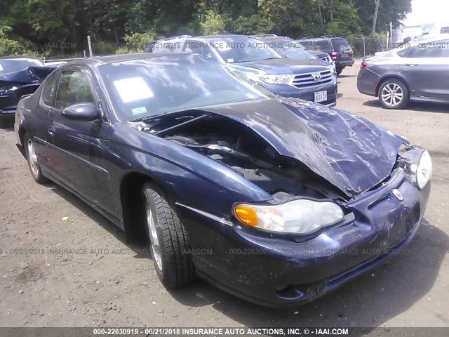 2G1WX15K519110645 - 2001 CHEVROLET MONTE CARLO SS BLUE photo 1