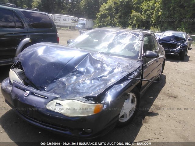 2G1WX15K519110645 - 2001 CHEVROLET MONTE CARLO SS BLUE photo 6