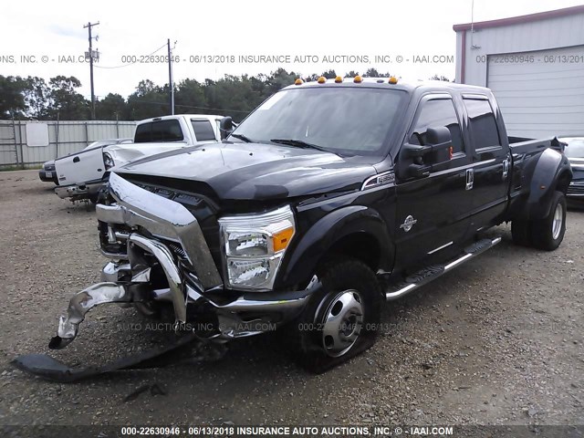 1FT8W3DT2CEC92541 - 2012 FORD F350 SUPER DUTY BLACK photo 2