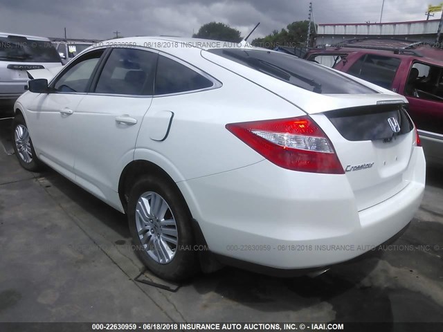 5J6TF3H59CL002596 - 2012 HONDA CROSSTOUR EXL WHITE photo 3