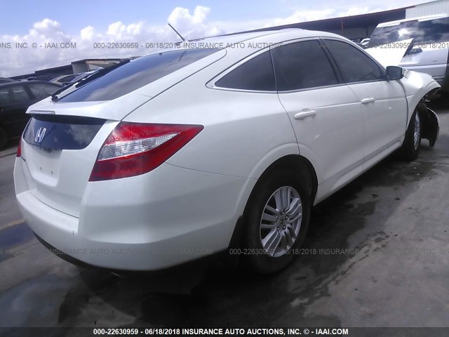 5J6TF3H59CL002596 - 2012 HONDA CROSSTOUR EXL WHITE photo 4