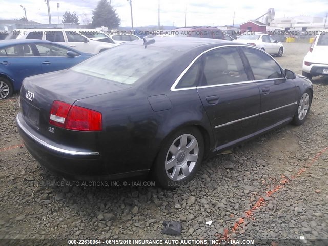 WAULL44E75N014082 - 2005 AUDI A8 4.2 QUATTRO Dark Blue photo 4