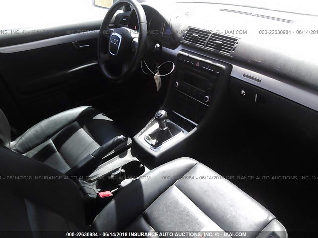 WAUDF78E98A147445 - 2008 AUDI A4 2.0T QUATTRO SILVER photo 5