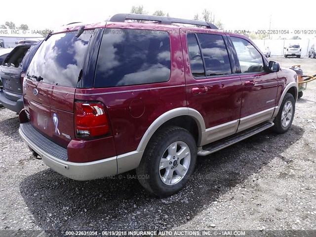 1FMZU74K15UB07893 - 2005 FORD EXPLORER EDDIE BAUER RED photo 4