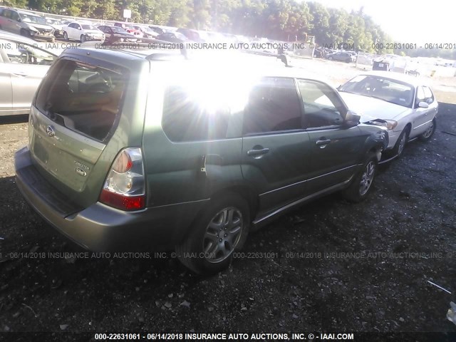 JF1SG67626H757418 - 2006 SUBARU FORESTER 2.5X LL BEAN GREEN photo 4