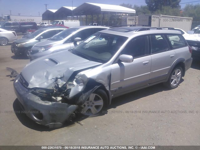 4S4BP67C154321984 - 2005 SUBARU LEGACY OUTBACK 2.5 XT LIMITED SILVER photo 2