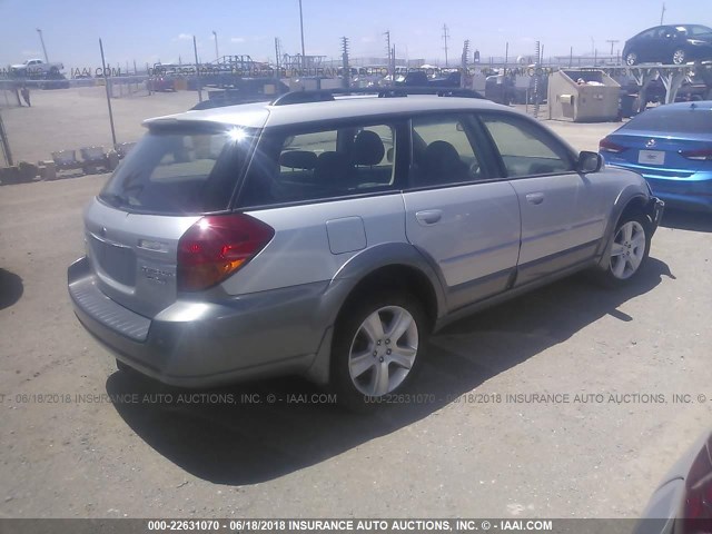 4S4BP67C154321984 - 2005 SUBARU LEGACY OUTBACK 2.5 XT LIMITED SILVER photo 4