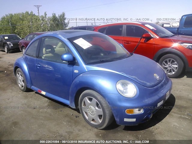 3VWDD21C7YM500804 - 2000 VOLKSWAGEN NEW BEETLE GLX 蓝色 照片 1