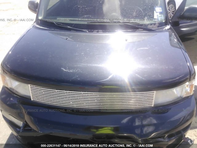 JTLKT324050186099 - 2005 TOYOTA SCION XB შავი ფოტო 10