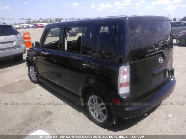 JTLKT324050186099 - 2005 TOYOTA SCION XB შავი ფოტო 3
