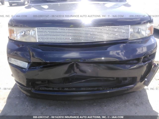 JTLKT324050186099 - 2005 TOYOTA SCION XB შავი ფოტო 6