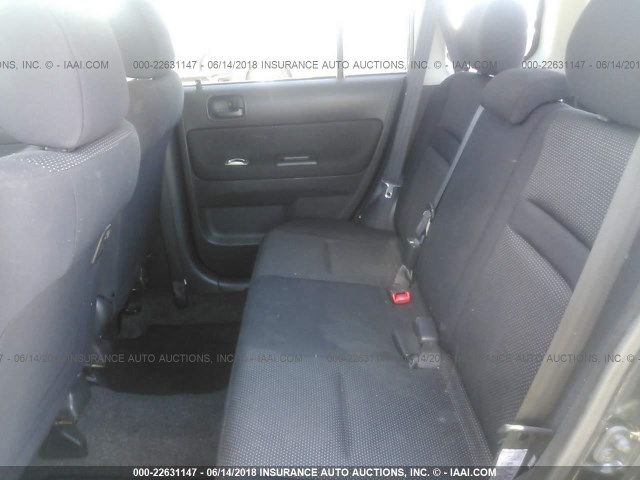 JTLKT324050186099 - 2005 TOYOTA SCION XB შავი ფოტო 8