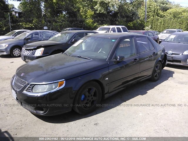 YS3ED49G763501727 - 2006 SAAB 9-5 BLACK photo 2