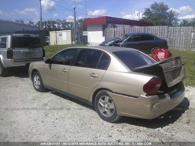 1G1ZT54805F216780 - 2005 CHEVROLET MALIBU LS BEIGE photo 3