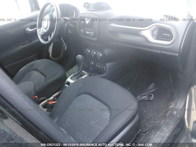 ZACCJBAT7GPE14458 - 2016 JEEP RENEGADE SPORT Սև լուսանկար 5
