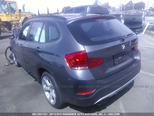 WBAVM5C51FVV93746 - 2015 BMW X1 XDRIVE35I GRAY photo 3