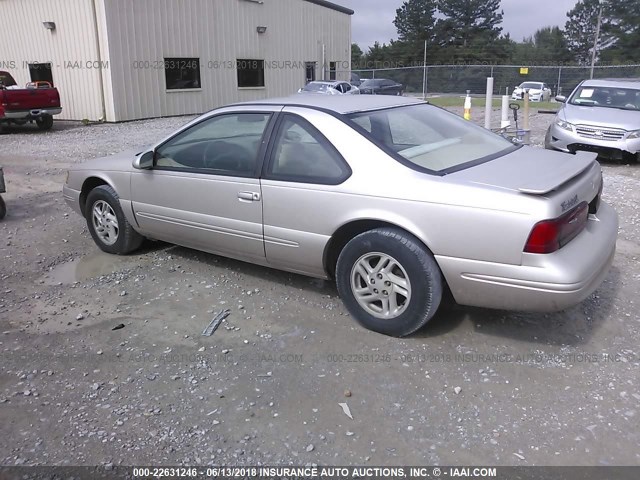 1FALP6248VH102219 - 1997 FORD THUNDERBIRD LX GOLD photo 3