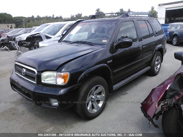 JN8DR09Y84W916707 - 2004 NISSAN PATHFINDER LE/SE BLACK photo 2