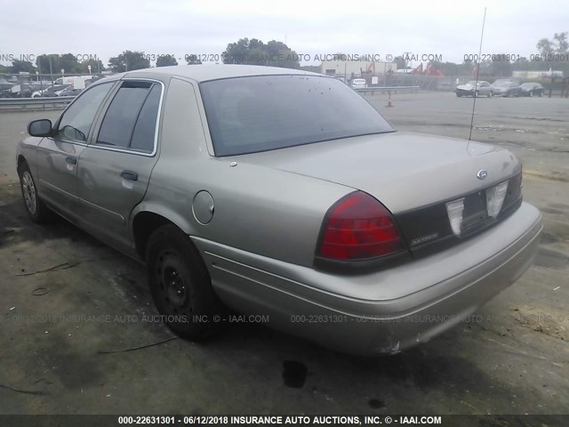 2FAFP71WX5X123000 - 2005 FORD CROWN VICTORIA POLICE INTERCEPTOR GOLD photo 3