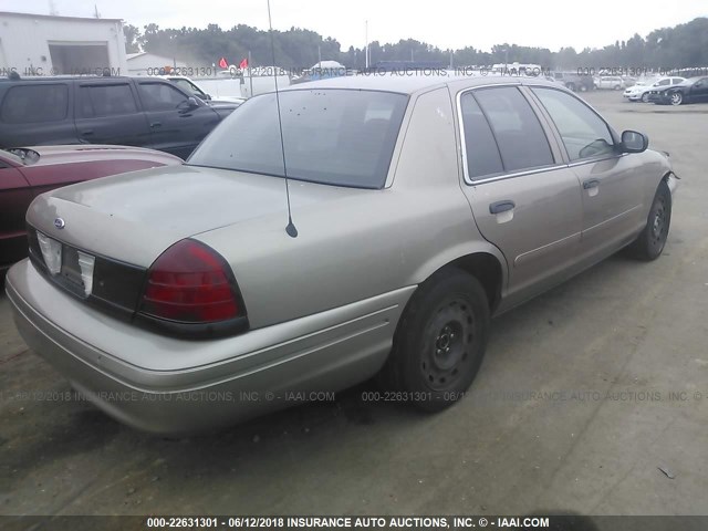 2FAFP71WX5X123000 - 2005 FORD CROWN VICTORIA POLICE INTERCEPTOR GOLD photo 4