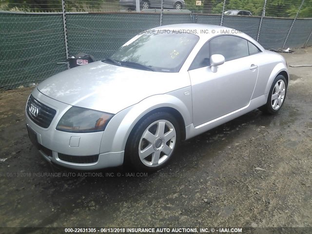 TRUUC28N2Y1017396 - 2000 AUDI TT QUATTRO SILVER photo 2