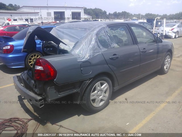 1G1ZT58N08F111645 - 2008 CHEVROLET MALIBU LT/CLASSIC GRAY photo 4