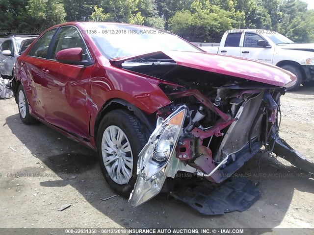 4T4BF1FK1ER360465 - 2014 TOYOTA CAMRY L/SE/LE/XLE RED photo 6