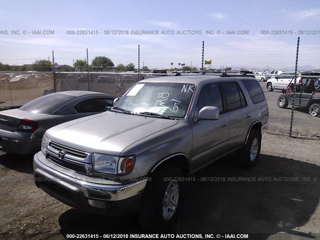 JT3GN86R710195041 - 2001 TOYOTA 4RUNNER SR5 SILVER photo 2