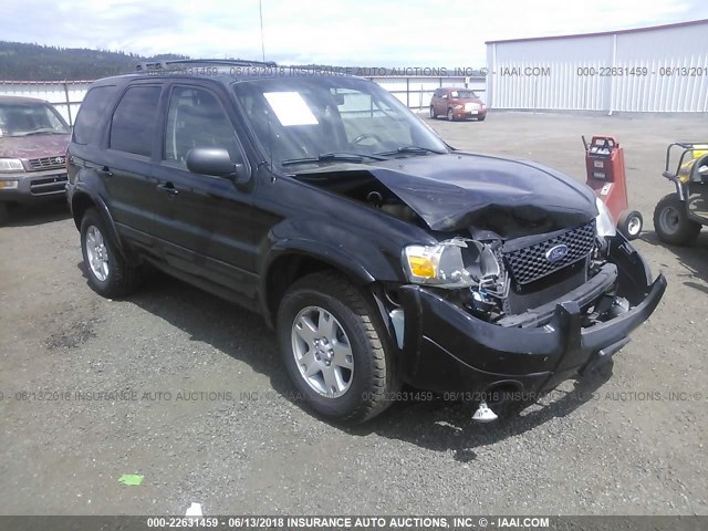 1FMCU94117KB69527 - 2007 FORD ESCAPE LIMITED BLACK photo 1