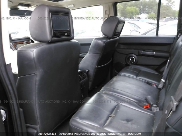 1J8HG58P29C550513 - 2009 JEEP COMMANDER LIMITED GRAY photo 8