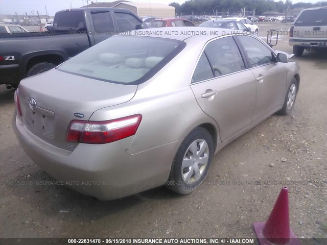 4T1BE46K37U122750 - 2007 TOYOTA CAMRY NEW GENERAT CE/LE/XLE/SE GRAY photo 4