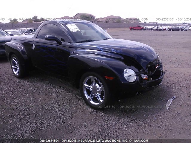 1GCES14P83B103169 - 2003 CHEVROLET SSR BLACK photo 1