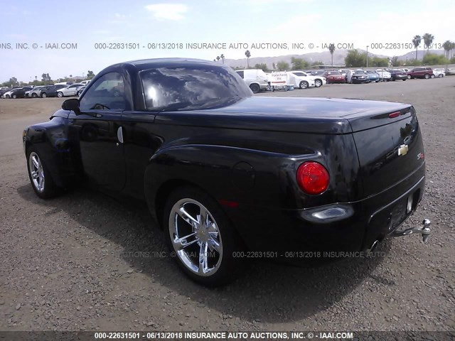 1GCES14P83B103169 - 2003 CHEVROLET SSR 黑色 照片 3